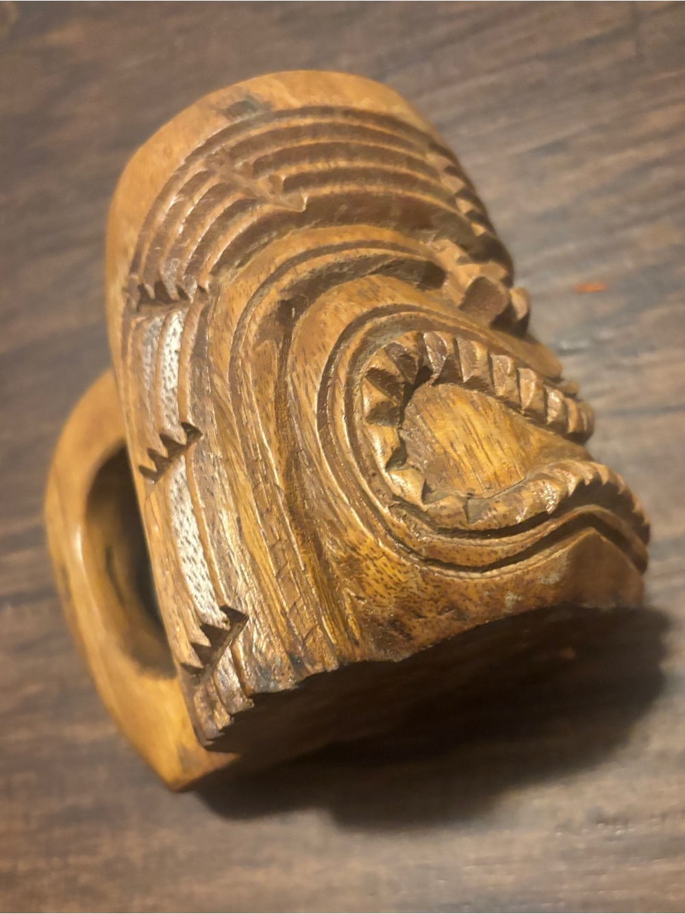 Tiki cup decorative cup wood bar ware display